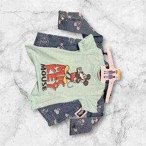 Disney Mint Green Mickey Mouse Kids Tee